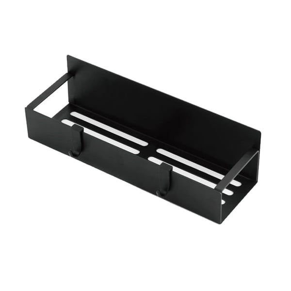 Svart krydderhylle 27 x 8,5 x 5 cm / magnetisk kjøkkenhylle / oppbevaringshylle / kjøleskapshylle