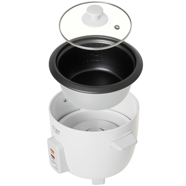 Adler riskoger 0,6 L – non-stick-riskoger med varmholdelse / rice cooker
