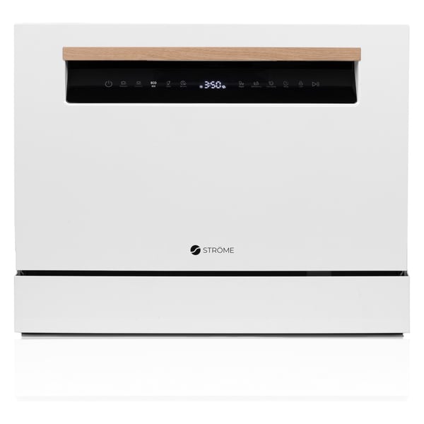 Ströme Benkoppvaskmaskin TDW55C12/WH – Effektiv, Energieffektiv, 6 Kuverter