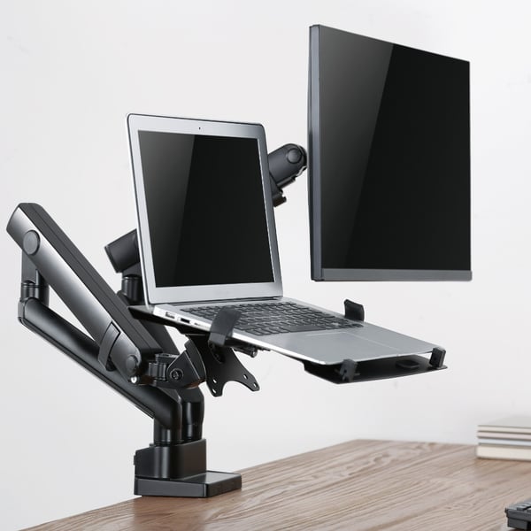 Ergonomisk Skrivebordsfeste for LCD-Skjerm og Laptop