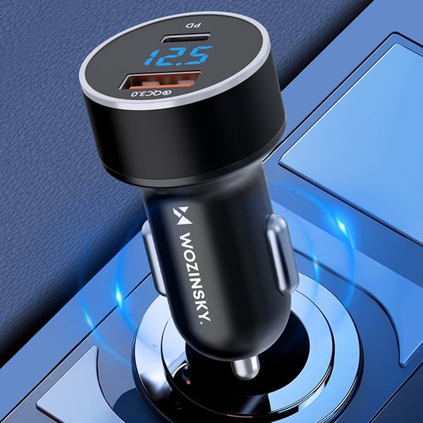 Billaddare 36W med PD/QC 3.0 USB och USB-C