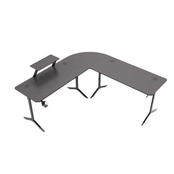 Spillebord Corner med kulfiberstruktur - Sort