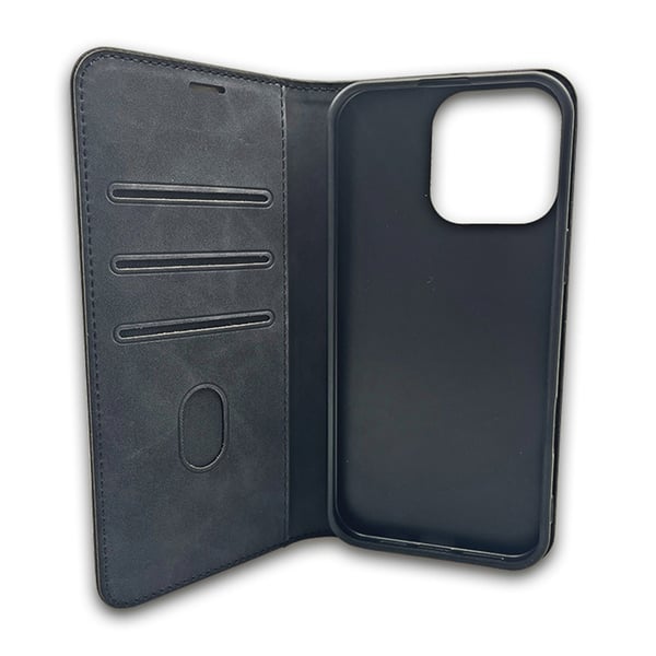 Keinonahkainen kotelo iPhone 11 - Musta