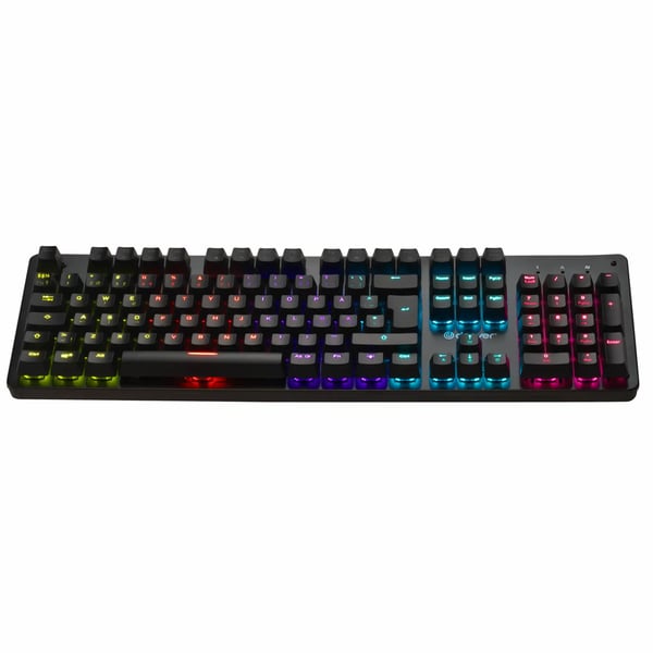 Denver GKK-330 gaming-tastatur med mekaniske brytere og RGB-belysning - nordisk layout
