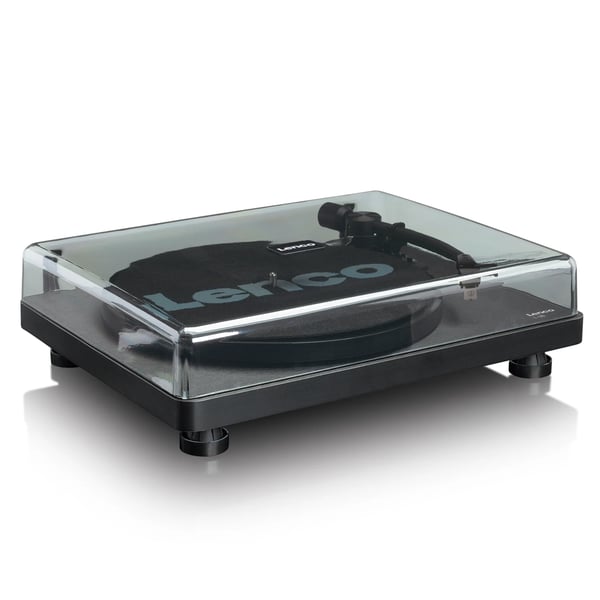 Lenco L-30BK pladespiller med USB-port til digitalisering af vinyl