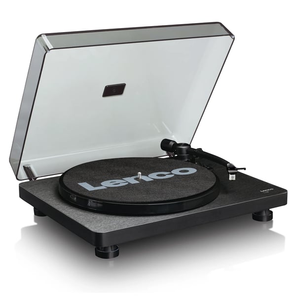 Lenco L-30BK pladespiller med USB-port til digitalisering af vinyl