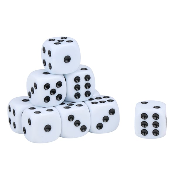 Terninger 10-pak / terningesæt til spil / spilterninger til brætspil