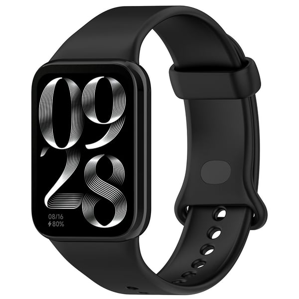 Silikonearmbånd til Xiaomi Redmi Watch 4 / Watch Band 8 Pro / 9 Pro - Sort