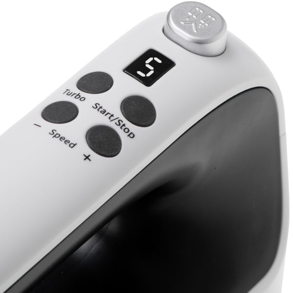 Elektrisk piskeris med LCD-display og 9 hastighedstilstande