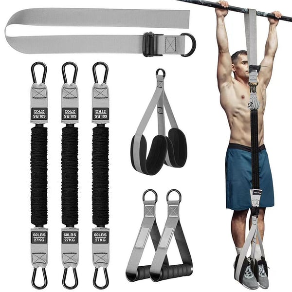 Pull up-bånd med 80 kg hjælpekapacitet og ergonomiske håndtag