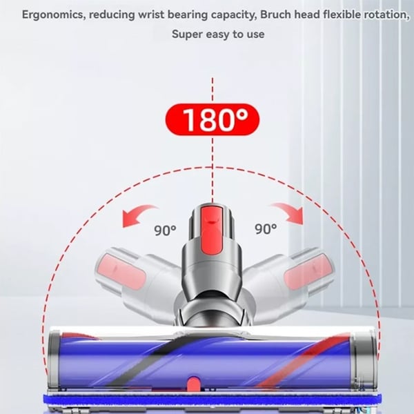 Golvmunstycke med LED till Dyson V7 / V8 / V10 / V11 / V15