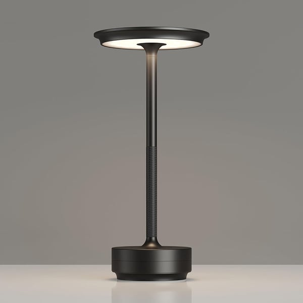 Bordlampe/nattlys med berøringskontroll og USB-lading - Svart