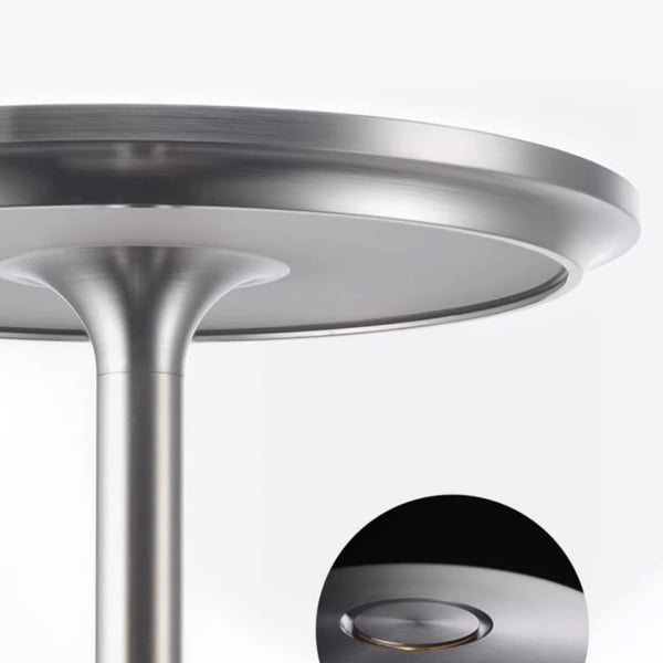 Bordslampa/nattlampa med touchkontroll och USB-laddning - Silver