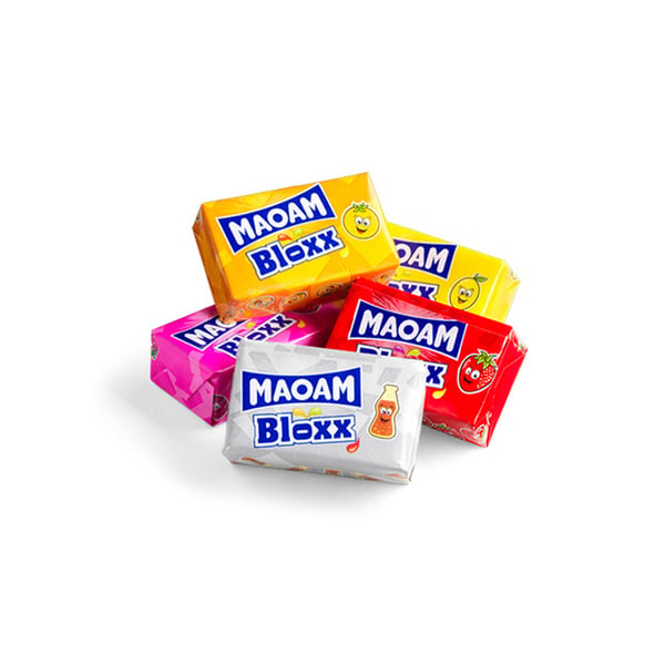 Maoam Bloxx lösvikt – 1kg fruktiga och sega tuggisar Maoam Bloxx lösvikt – 1kg fruktiga och sega tuggisar