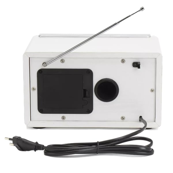 Denver FM/AM-radio TR-63W med AUX-indgang og klassisk design