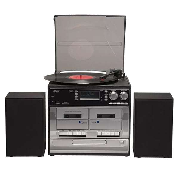 Denver Stereoanlegg med platespiller, kassettspiller, CD-spiller og radio MRD-166 Denver Stereoanlegg med platespiller, kassettspiller, CD-spiller og radio MRD-166