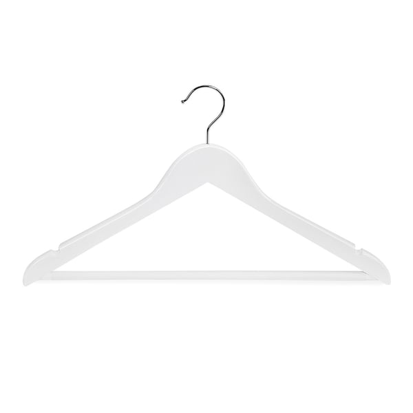 Massiivipuiset ripustimet 20-pack - Valkoinen