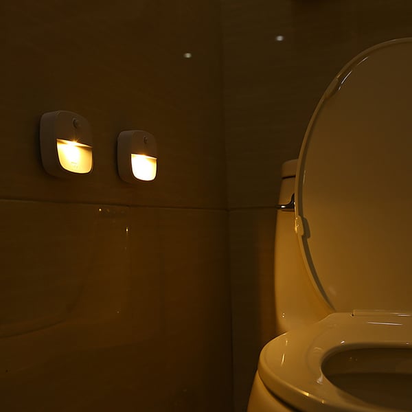 LED belysning med bevegelsessensor og varmt lys - 3 stk
