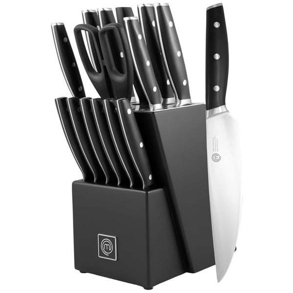 Masterchef Preformance knivsett med 15 kniver i en knivblokk - Svart - Kjent fra MasterChef Norge Masterchef Preformance knivsett med 15 kniver i en knivblokk - Svart - Kjent fra MasterChef Norge