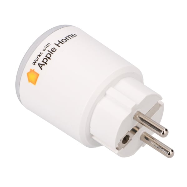 Smart plug med Zigbee, energimätning och röststyrning, 16A, kompatibel med HomeKit och Tuya