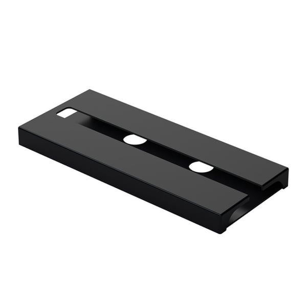 Muoviset lasiripustimet 2-pack - Musta