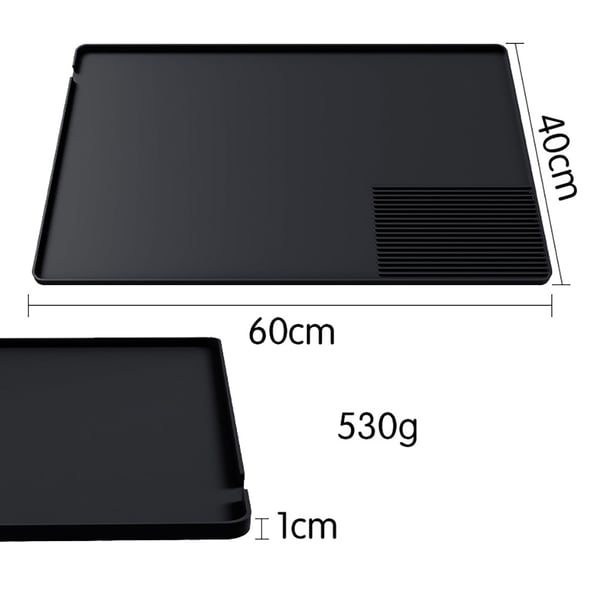 Silikonmatte for kaffemaskin 60x40cm - Svart