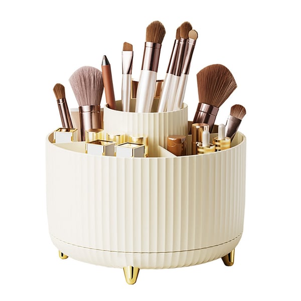 Sminkställ offwhite / sminkorganizer / makeupförvaring / hållare för sminkborstar