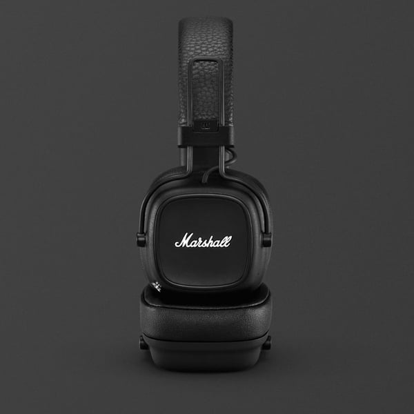 Marshall Major IV med 80 timers batterilevetid og trådløs opladning - Sort
