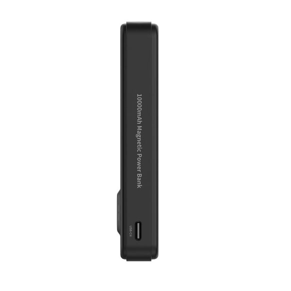 10000 mAh powerbank med 22,5 W hurtiglading, trådløs Qi2-lading og innebygd stativ