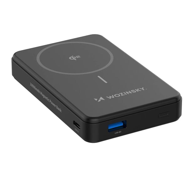 10000 mAh powerbank med 22,5 W hurtiglading, trådløs Qi2-lading og innebygd stativ 10000 mAh powerbank med 22,5 W hurtiglading, trådløs Qi2-lading og innebygd stativ