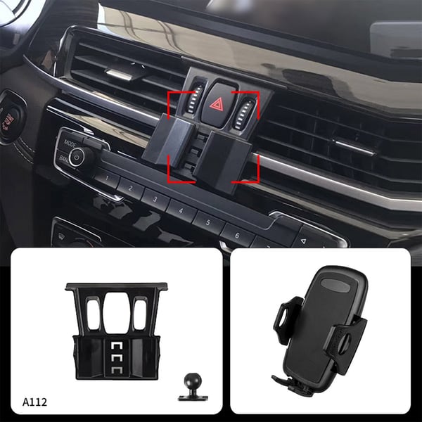 Mobilholder til BMW X1 / X2 2016–2022 – modelltilpasset mobilfeste med klikksystem