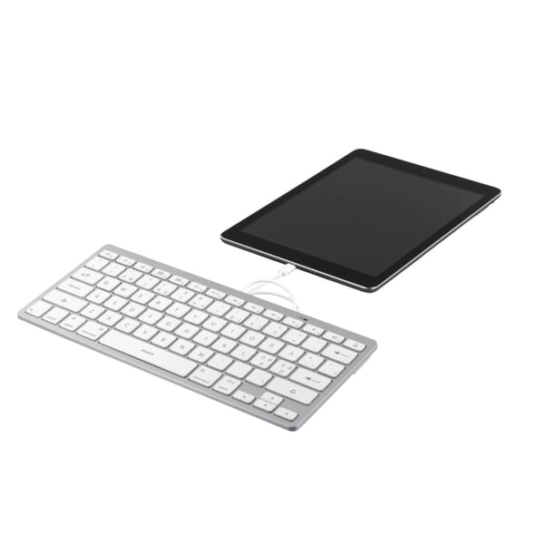 Kablet tastatur med USB-C til iPad, iPhone og Mac - nordisk layout