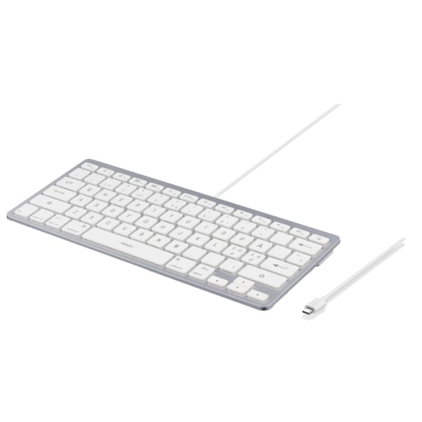 Kablet tastatur med USB-C til iPad, iPhone og Mac - nordisk layout Kablet tastatur med USB-C til iPad, iPhone og Mac - nordisk layout
