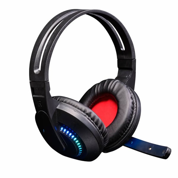 Denver GHS-101 Kablet spillhodesett med USB, 3,5 mm-kontakt og LED-lys