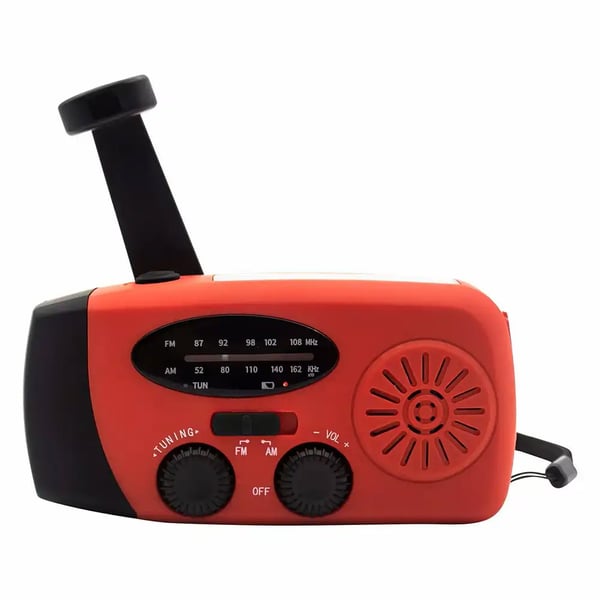 Denver SCR-2005 Vejradio med solcelleopladning, LED-lommelygte og nødopladning af mobilen