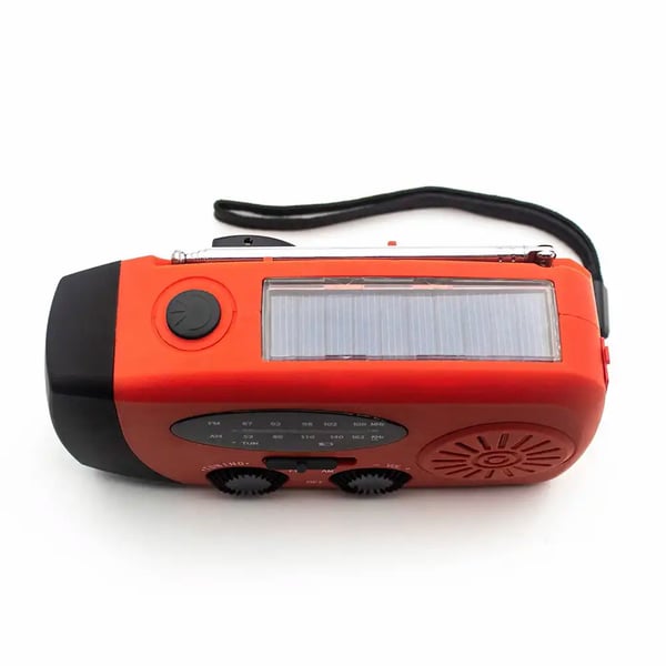 Denver SCR-2005 Vejradio med solcelleopladning, LED-lommelygte og nødopladning af mobilen