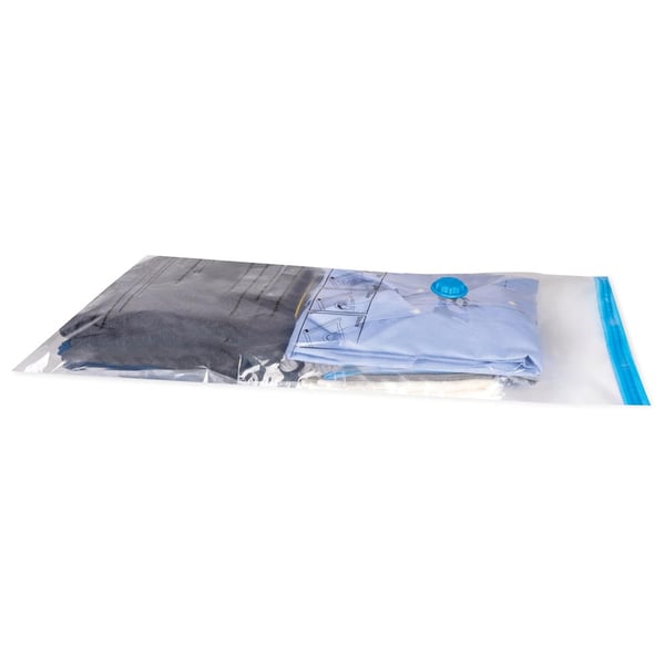 Vakuumpåsar 2-pack med enkel ventil – i storlekarna 86x50 cm och 130x74 cm