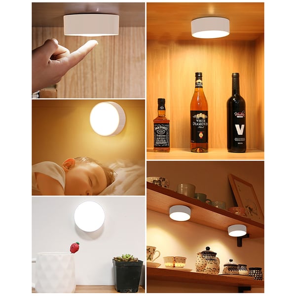 Trådløse LED-spotlights 6-pack – dimm med fjernkontroll