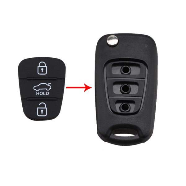 Silikon nøkkelskall for HYUNDAI / KIA bilnøkkel - 3-knapper