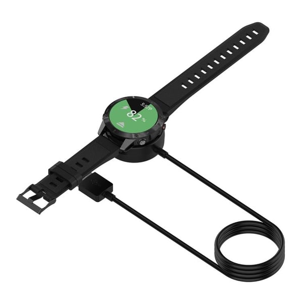 Magnetisk USB-lader for Garmin Fenix, Instinct, Forerunner og andre - svart