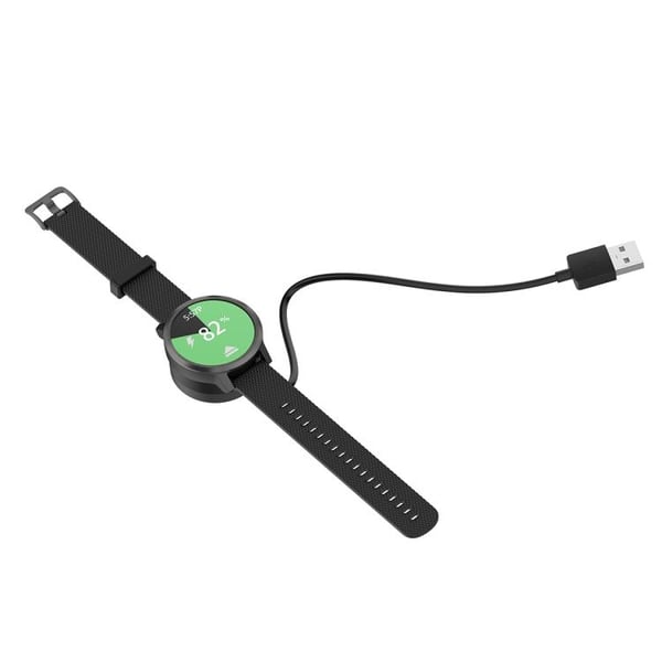 Magnetisk USB-lader for Garmin Fenix, Instinct, Forerunner og andre - svart