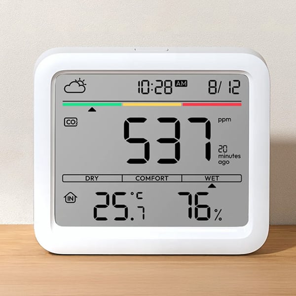 SwitchBot Ilmanlaadun Mittari – CO₂-seuranta, NDIR-anturi, USB-C, Älykkäät Hälytykset SwitchBot Ilmanlaadun Mittari – CO₂-seuranta, NDIR-anturi, USB-C, Älykkäät Hälytykset