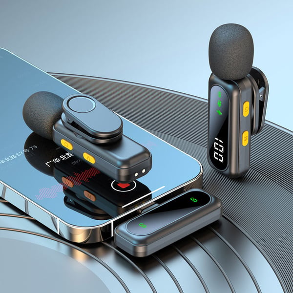 Trådlös lavaliermikrofon med USB-C mottagare