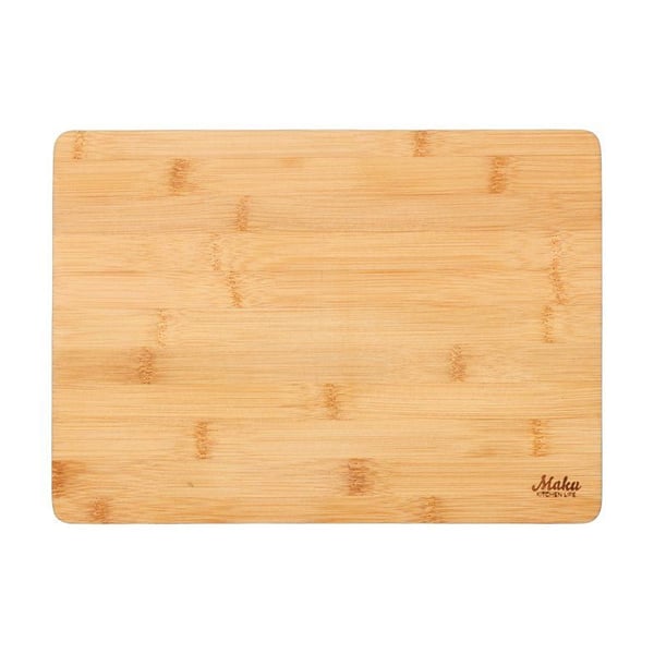 Bambusskærebræt 33 x 24 x 1,4 cm – Sort kant