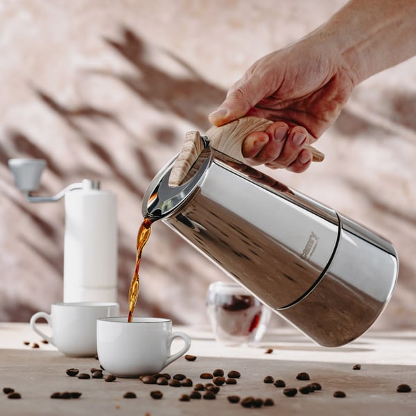 Espressokande i rustfrit stål 320 ml – til induktion og alle komfurer