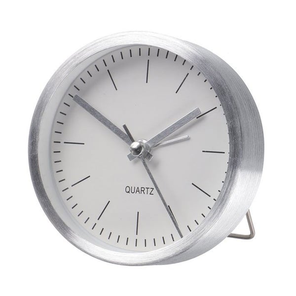 Vekkerklokke Wien 9cm - Sølv