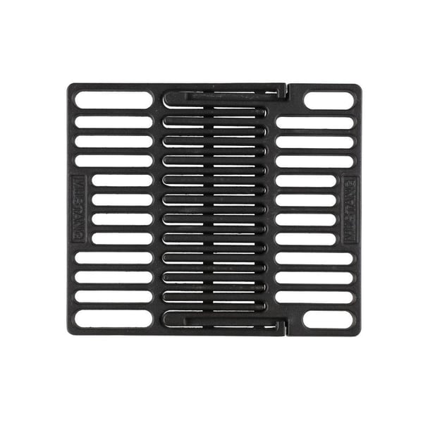 Mustang grillrist i støbejern – justerbar 30 × 35–45,5 cm