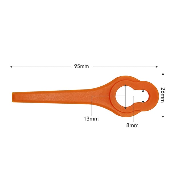 Trimmekniver i plast 95 mm - 50 stk