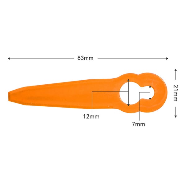Trimmekniver i plast 83 mm - 50 stk