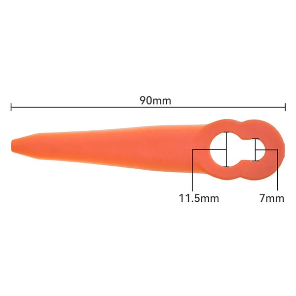 Trimmeknive i plast 90 mm - 50 stk